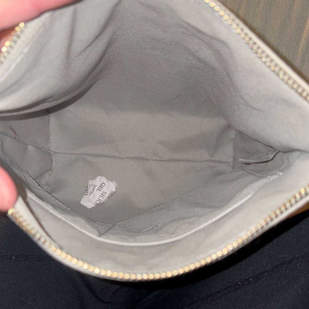 Silver Cosmetic Bag with Bee Accent - Picture 4 of 4